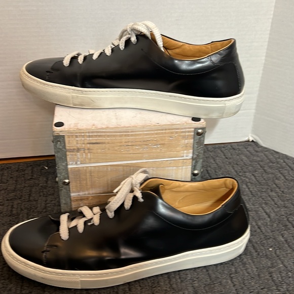 Mercanti Fiorentini Black 7939 Leather Sneaker - Picture 3 of 14